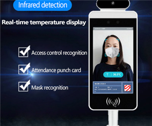 Infrared temperature measurement access control system